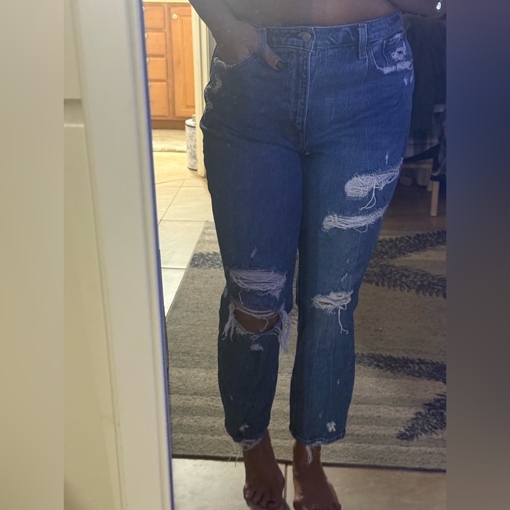 💖Abercrombie & Fitch High rise mom jeans